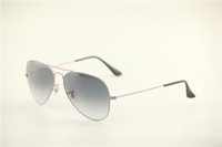Aviator ,rb 3025 030/32 pink frame gray gradual lens , unisex sunglasses,58mm