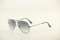 Aviator ,rb3025 002/32 black frame gray gradual lens ,unisex sunglasses ,55 58 62MM