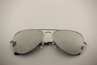 Aviator , rb 3025 003/40 full silver flash lens , unisex sunglasses ,55 58 62 mm